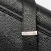 Bandolera Hana En Cuero Graneado Negro