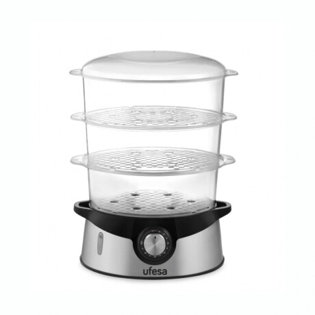 Vaporera UFESA Vaporino CV4000 800W 3 Bandejas Apilables De 9L Vaporera UFESA Vaporino CV4000 800W 3 Bandejas Apilables De 9L