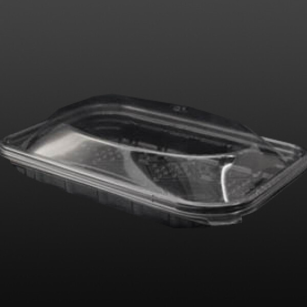 BANDEJA SUSHI BASE NEGRA CON TAPA 22X16X5 CM. NEGRO