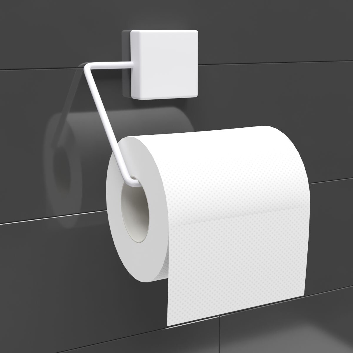 Soporte para papel higiénico - BLANCO 