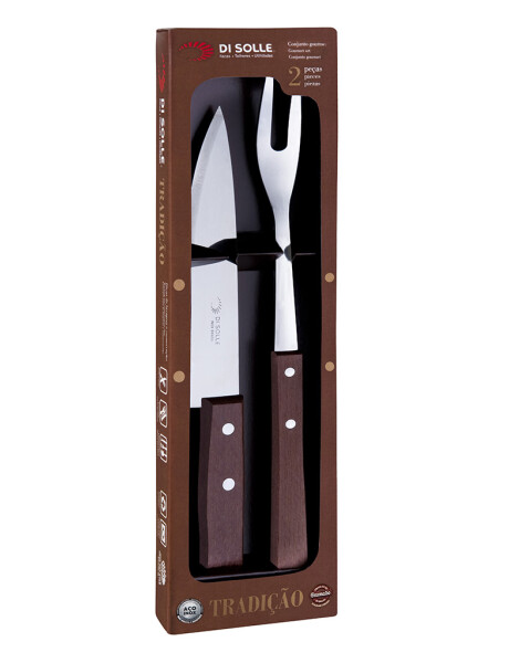 SET 2 PIEZAS TENEDOR + CUCHILLO GOURMET TRADICION DI SOLLE SET 2 PIEZAS TENEDOR + CUCHILLO GOURMET TRADICION DI SOLLE