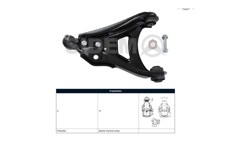 Parilla De Suspension Delantera Renault Clio 96-99 Izq Parilla De Suspension Delantera Renault Clio 96-99 Izq