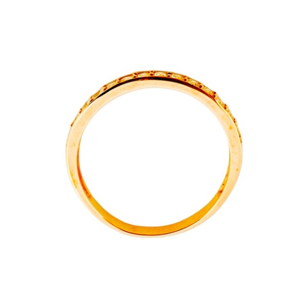 Anillo Sin Fin-Oro bajo-Piedra zirconia-AN8010 conpiedra