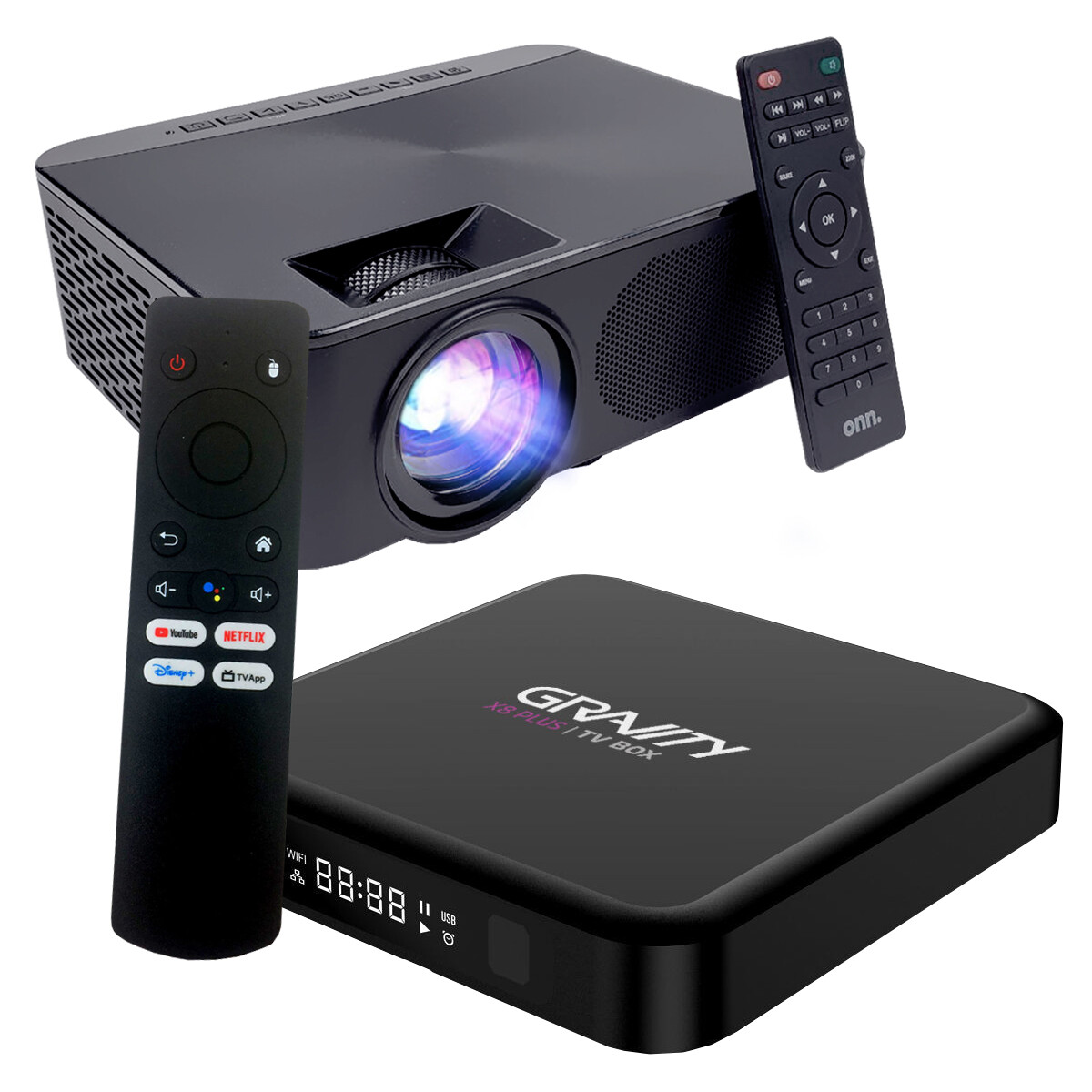 Combo Tv Box Gravity 4/32 Gb + Proyector Full Hd - COMBO TV BOX GRAVITY 4/32 + PROYECTOR 