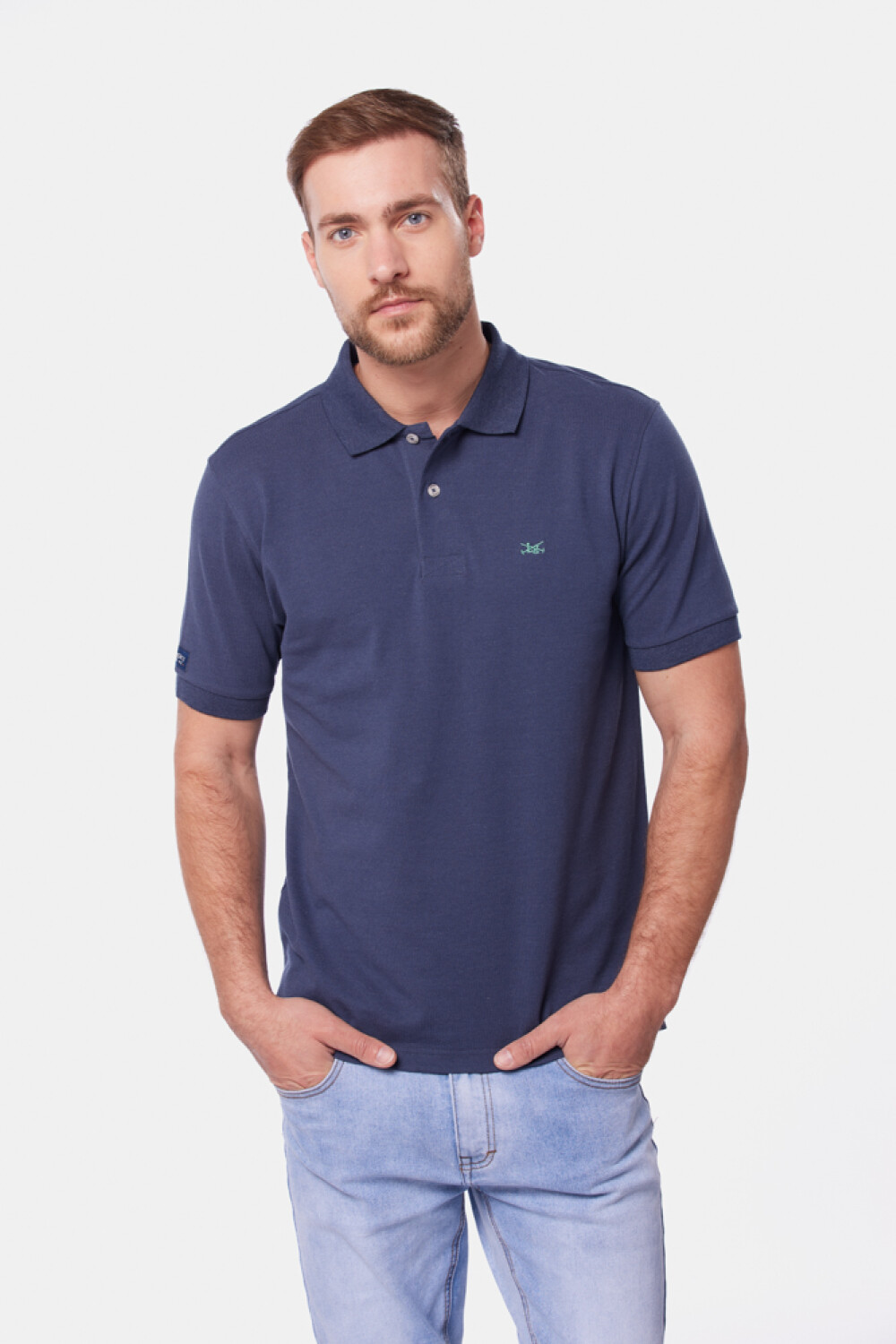 REMERA POLO LISA Denim