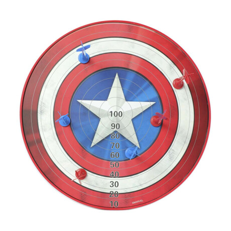 Tiro al Blanco Magnético con 6 Dardos 35 cm Capitán América