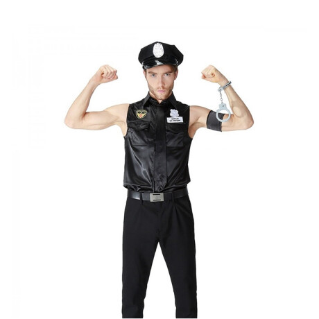 Disfraz De Policía Con Camisa Sin Mangas Disfraz De Policía Con Camisa Sin Mangas