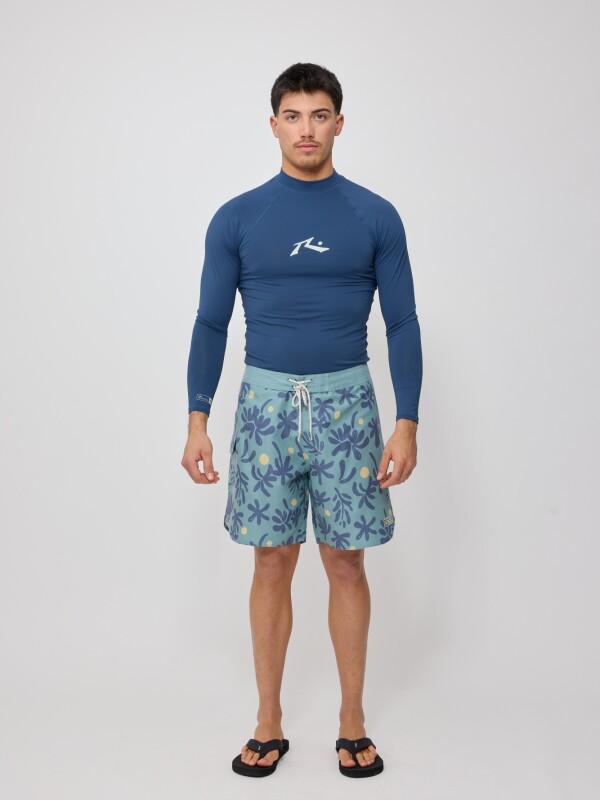 T-SHIRT TECNICA LETTIES26 RUSTY Azul