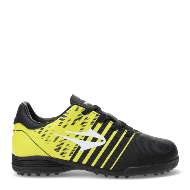 Championes de Fútbol 5 Infantiles Topper Kaiser II Negro - Amarillo - Blanco