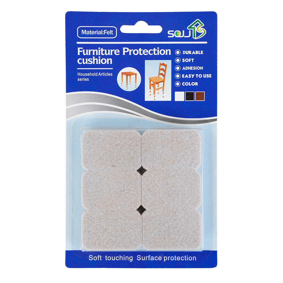 Fieltro adhesivo x12pcs 