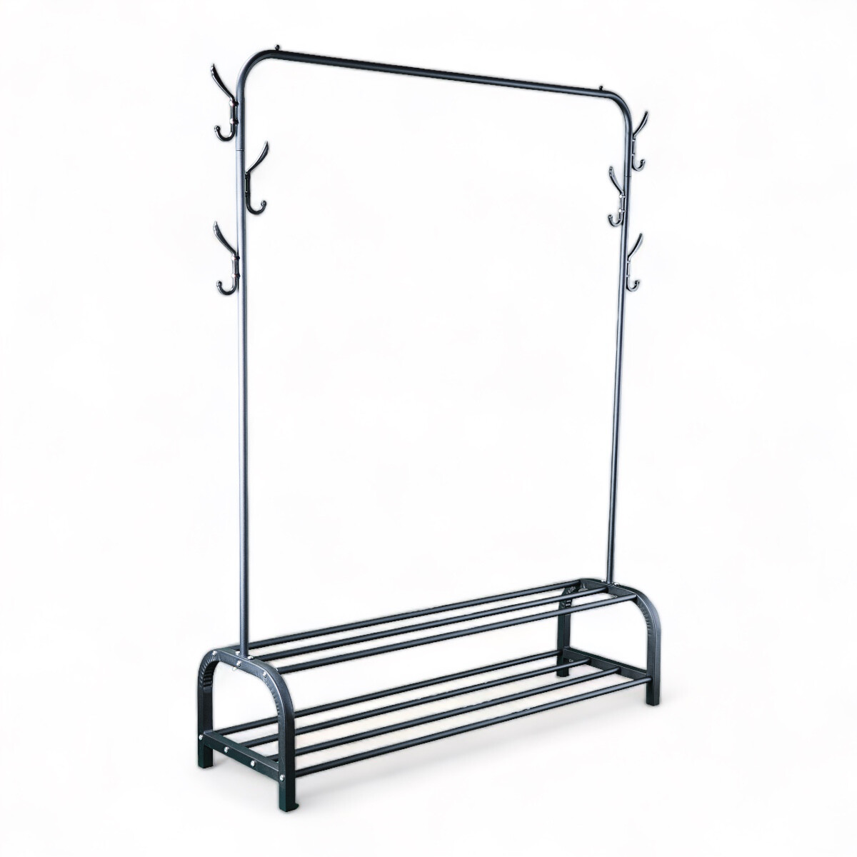 Perchero Organizador metal con zapatera doble 