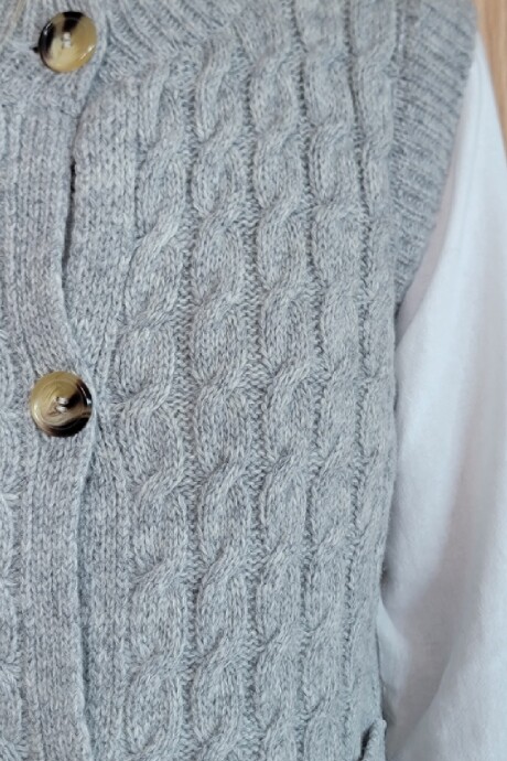 Chaleco Calafate Gris Melange