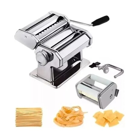 Set Maquina Pastas Tallarines+ Espátula Corta Masa Pizza Gris