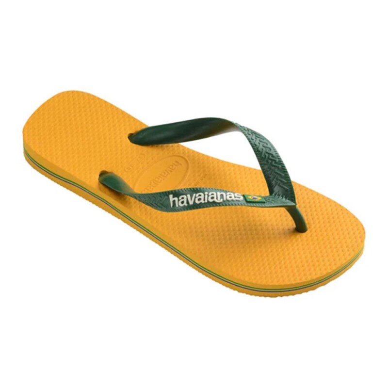 Sandalias Havaianas Brasil Logo Hombre Amarillo Pop