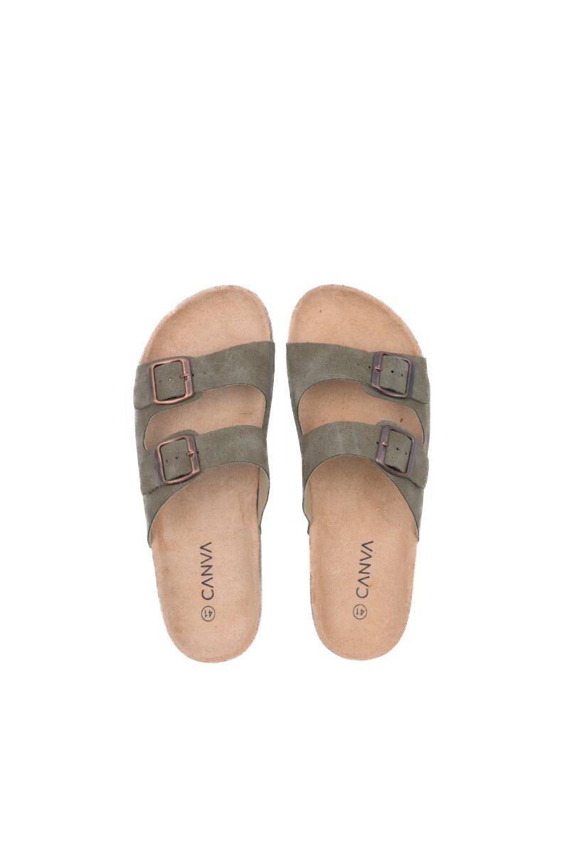 Sandalia Salvador Verde Militar