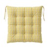COJIN CUAD CUADRILLE AMARILLO P/SILLA 40X40CM Unica