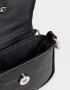 Monederos Monedero Formato Bolso Croco - Negro