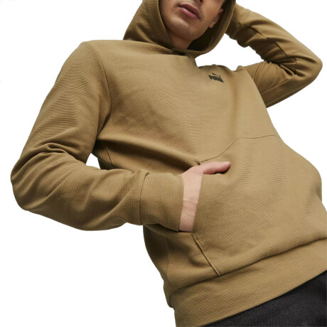 PUMA ESS ELEVATED HOODIE Dark Beige