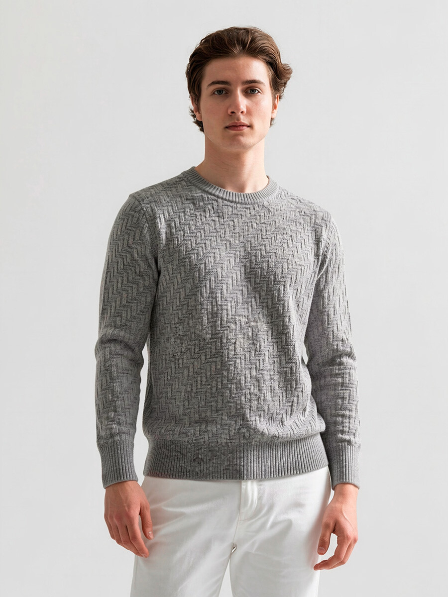 SWEATER PALSO OUTLET - Gris Claro 