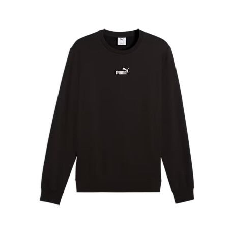 Buzo Puma Ess Small N1 logo Centeered Crew FL Black