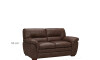 Sillon Livintus 2 Cuerpos Cuero Natural Cafe