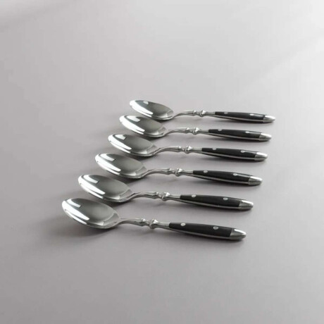 Set de Cubiertos Volf Box 24 Piezas Bistro Negro