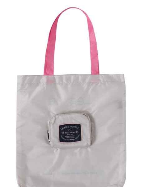 BOLSA PLEGABLE ESTAMPADA Beige