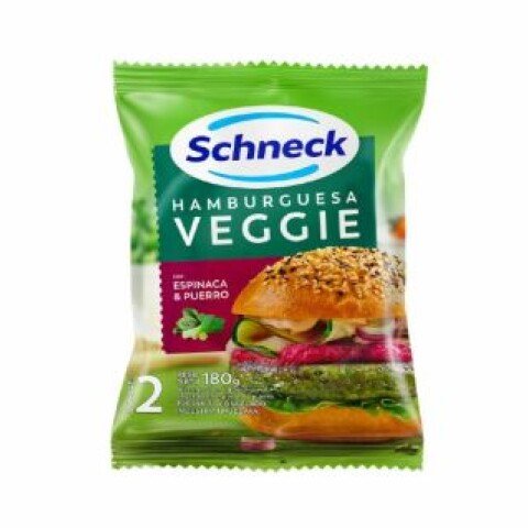 Hamburguesa Veggie Espinaca y Puerro Schneck X2 Unidades Hamburguesa Veggie Espinaca y Puerro Schneck X2 Unidades