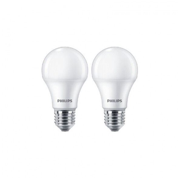 Kit x 2 LED bulbo opal E27 12W 900Lm luz cálida L27307A