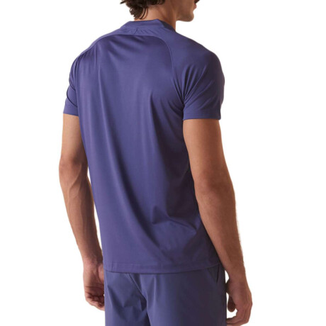 Fila Player F-Box Basic Polo Tenis Para Hombre Azul Carbono-Blanco
