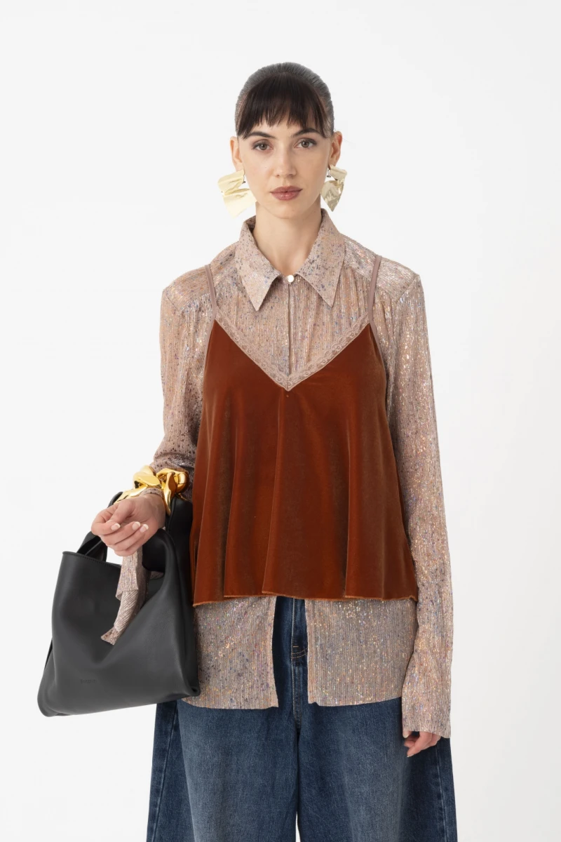TOP DE BRETEL FINO REGULABLE Marron