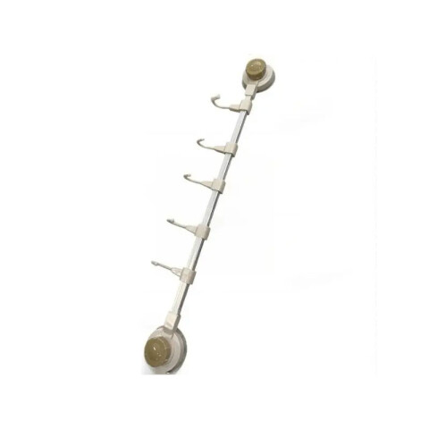 Soporte perchero 5 ganchos con ventosas autoadhesivas Soporte Perchero 5 Ganchos Con Ventosas Autoadhesivas
