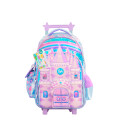Mochila FOOTY Castillo 18" Con Carro Lila