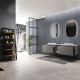 MUEBLE DOBLE CON CAJONES - CADA MODULO ES DE 59.2X51.9X45 - COLOR GRIS CLARO 000
