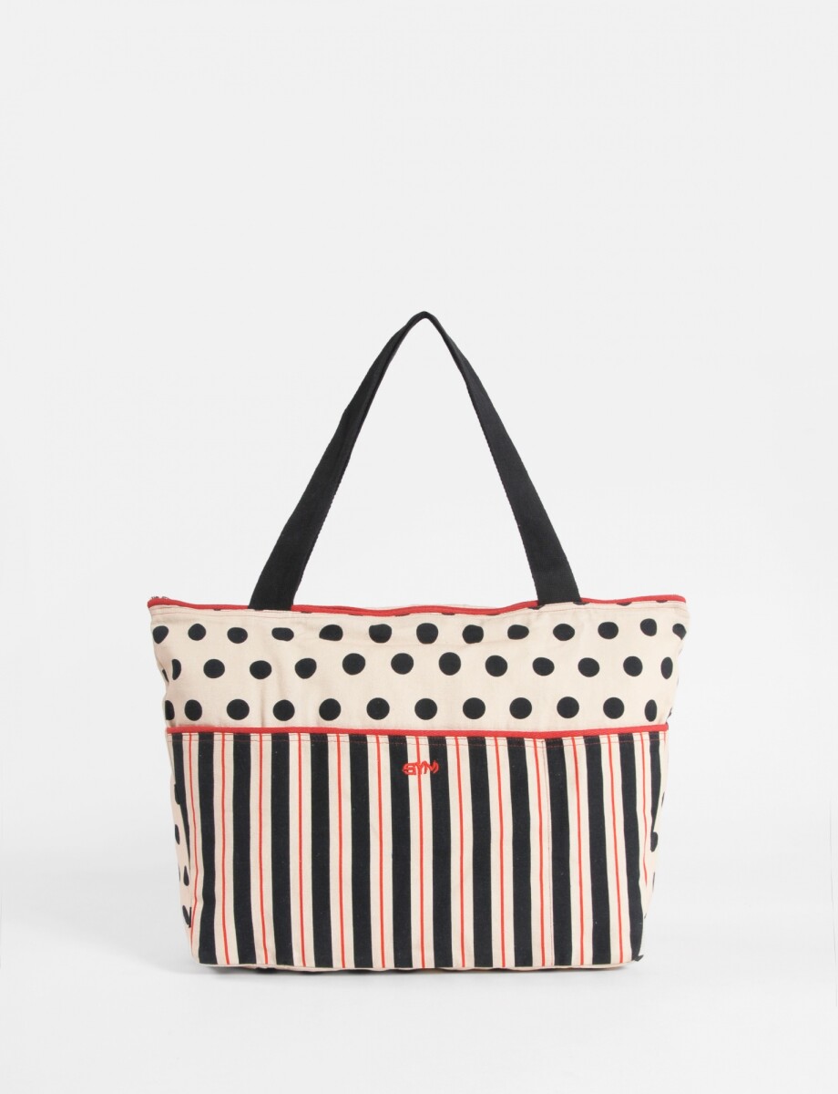 Bolso lunares - negro 