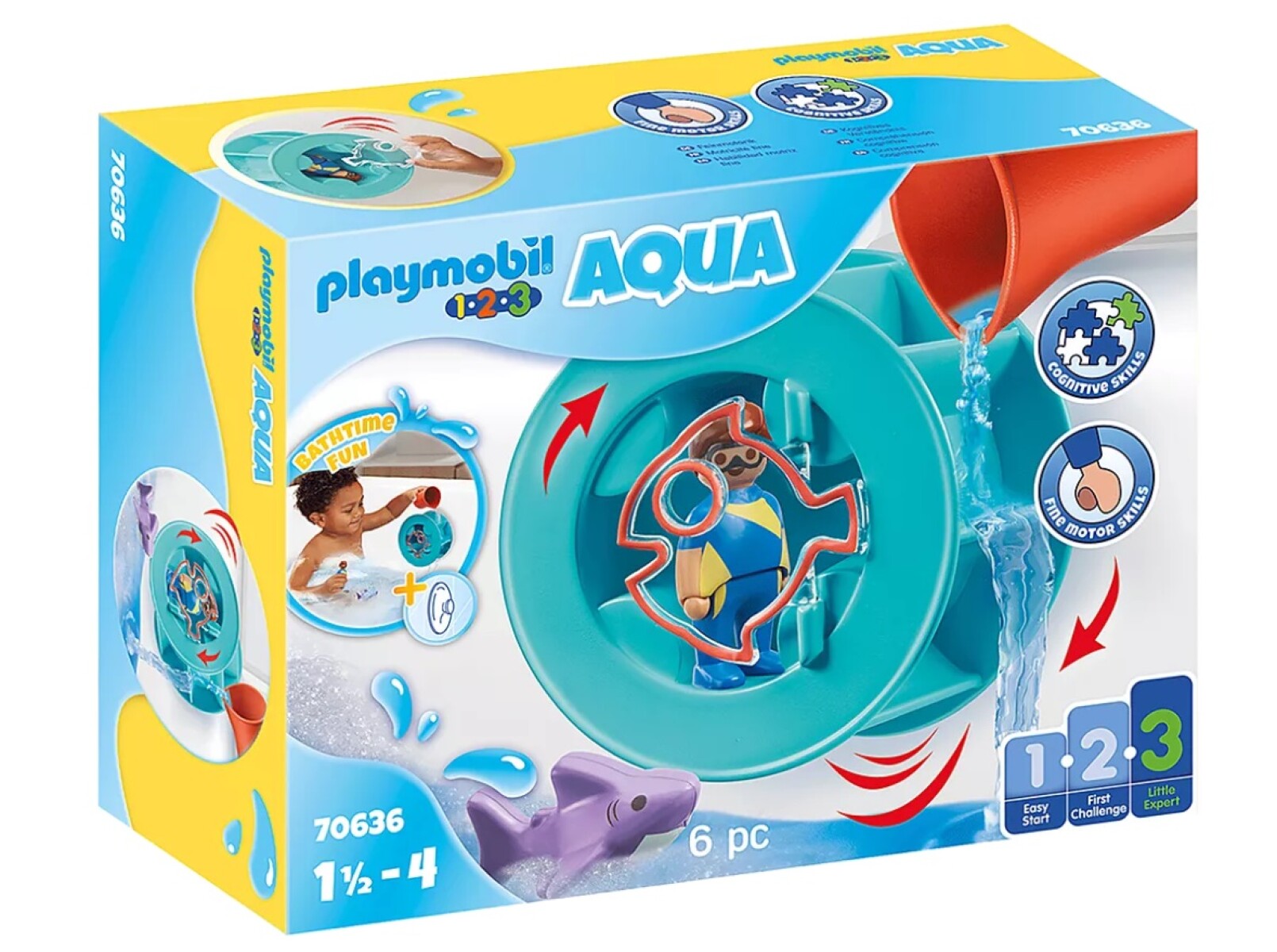 Juego Playmobil Rueda de Agua con Bebé Tiburón 