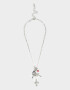 Collares Cortos Religioso Collares Largo Multi Dijes - Plateado