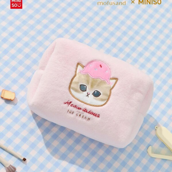 Necessaire Mofusand rosa