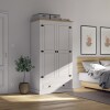 Ropero 2 puertas 1 Cajón Madera - Linea Mexicana Blanco