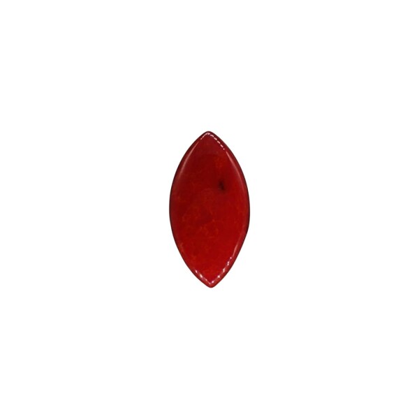 Anillo Almendra Coral Rojo Plata 925 - AN4761 sinpiedra