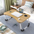 Mesa Desayuno Plegable Multiuso + Posa Vaso + Apoya Celular Diseño Madera