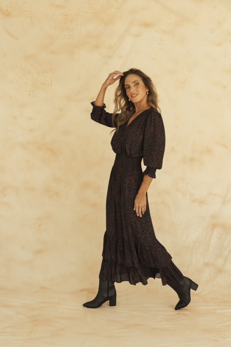 VESTIDO VALENTINA MAXI MAROON WASHED DENIM VESTIDO VALENTINA MAXI MAROON WASHED DENIM