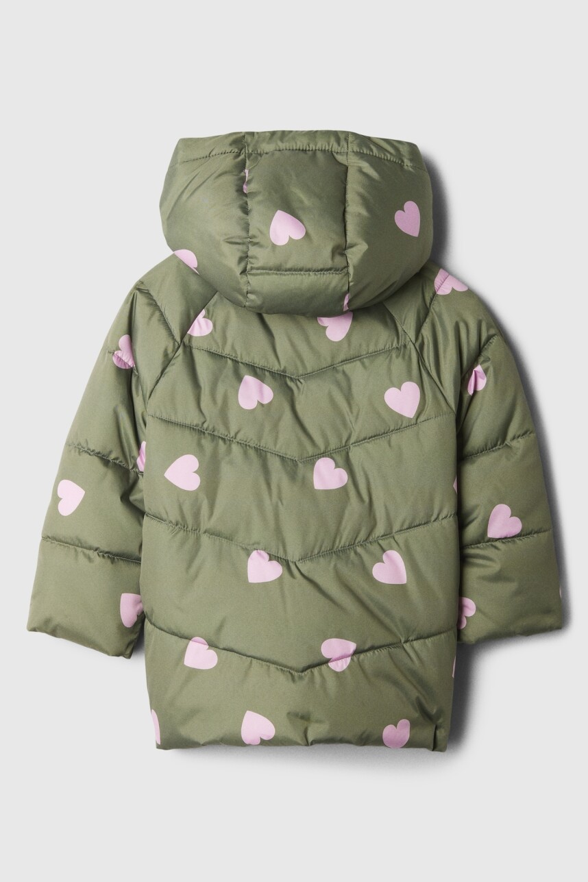 Campera Puffer Toddler Niña Hearts