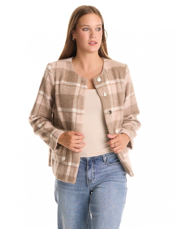 Chaqueta Cuadros TOSTADO/MULTI