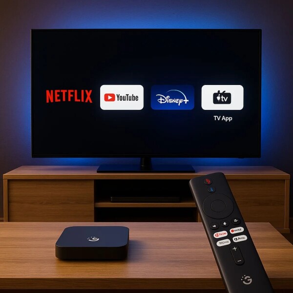 Smart Tv Box Goldtech 16Gb 2Gb Ram 4K Quad Core Android 11 Color Negro