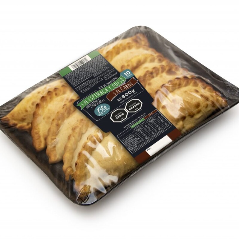 Empanadas Mix Espinaca-Queso y Carne Blé - 10 uds. - 800 gr Empanadas Mix Espinaca-Queso y Carne Blé - 10 uds. - 800 gr