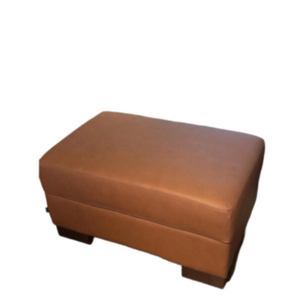 PUFF DOMINI OTTOMAN - 100% CUERO - MARRON PUFF DOMINI OTTOMAN - 100% CUERO - MARRON