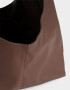 Saca Cartera Shopper Combinada - Marron Chocolate