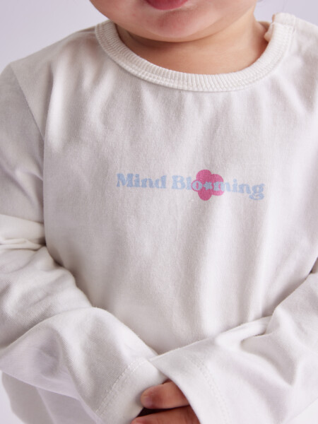 Body manga larga Mind Blanco
