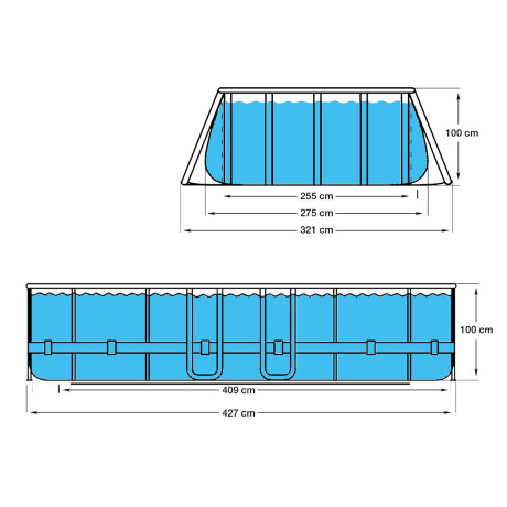 Piscina Jilong Rattan 8073 L Estructural 427X275X100 1